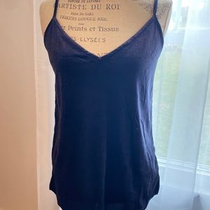 Blue velvet mini dress or tunic